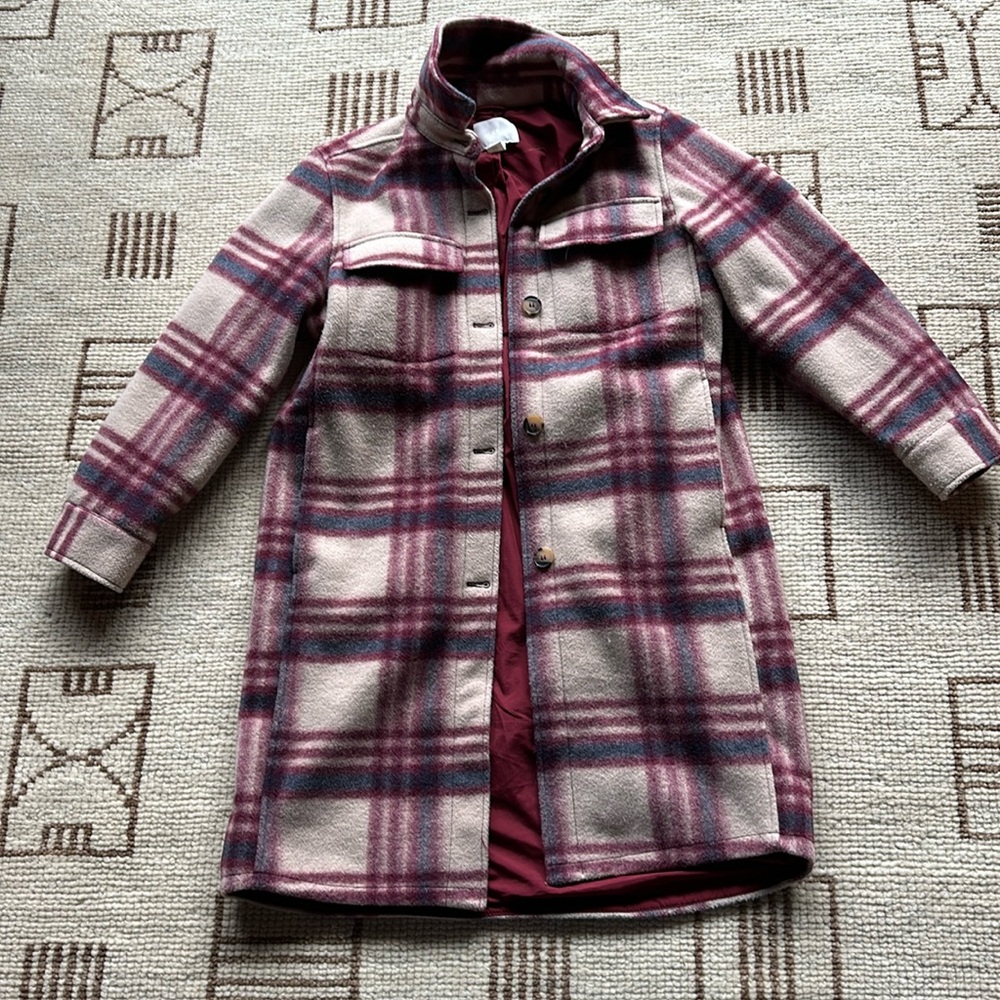 Long plaid Shacket